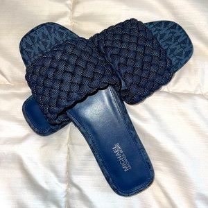 MICHAEL KORS DENIM SLIDES